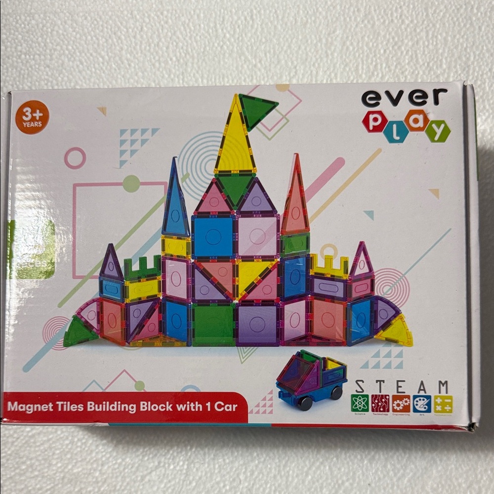 Colorful Magnet Tiles Building Block Set